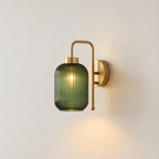 Mona | Modern Green glass wall light