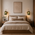 Mona | Modern Green glass wall light