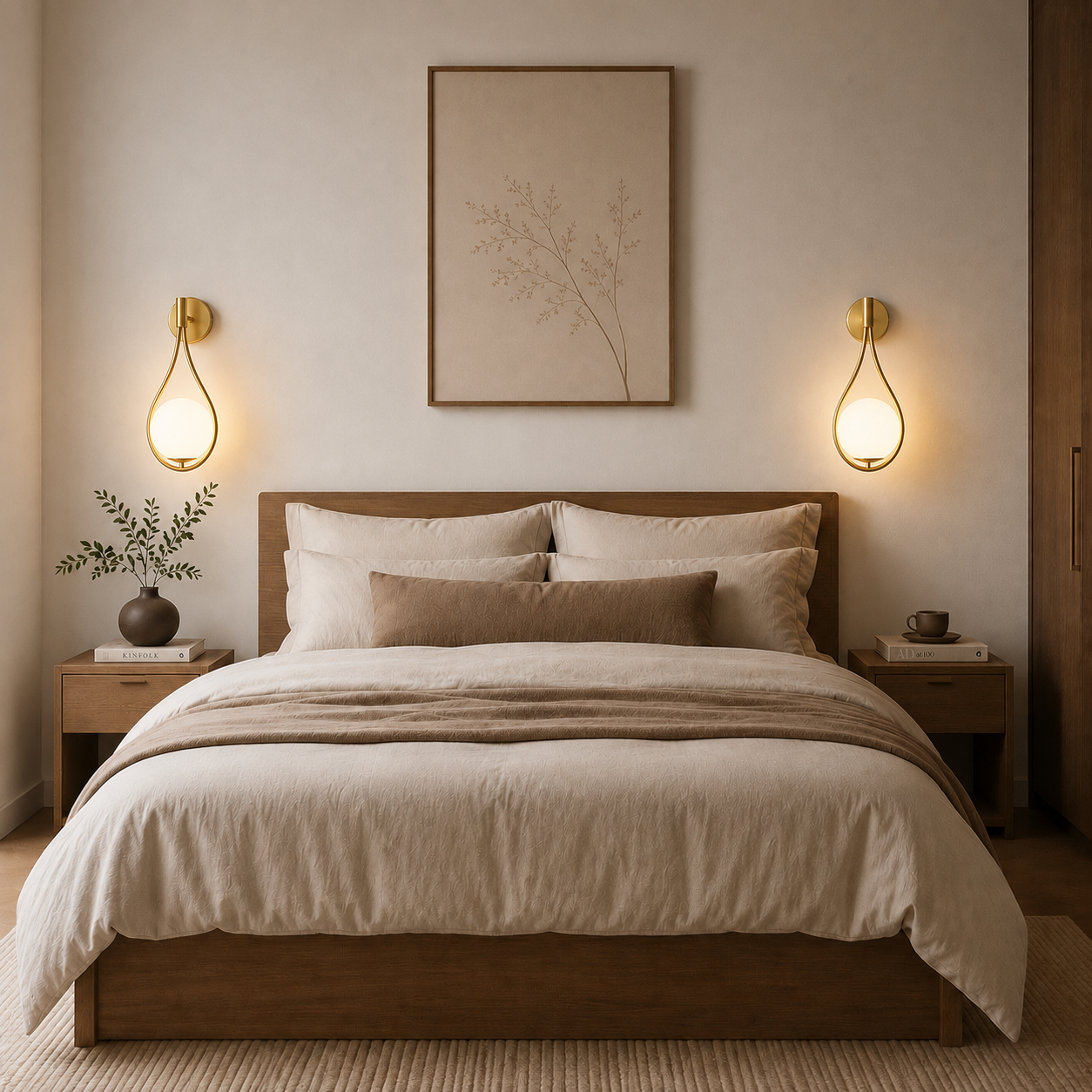 Wana | Modern gold drop wall light