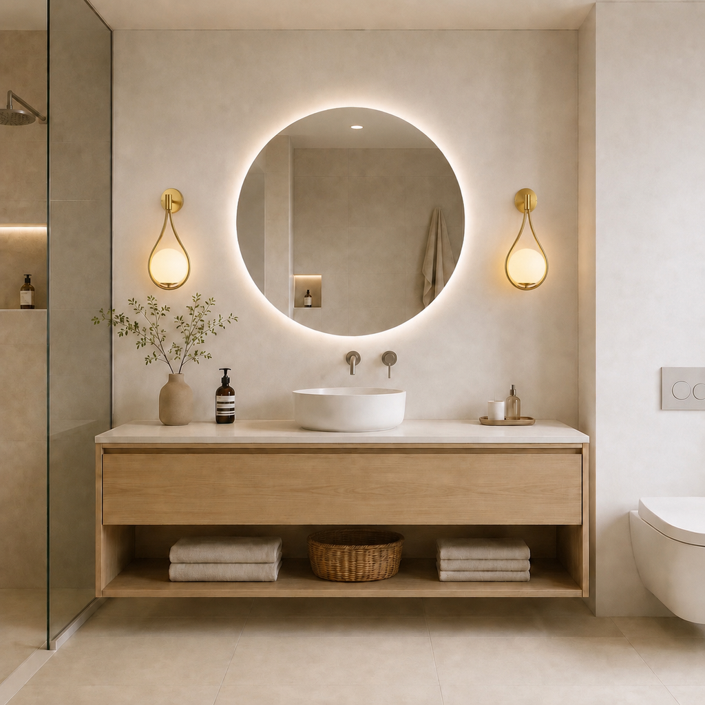 Wana | Modern gold drop wall light