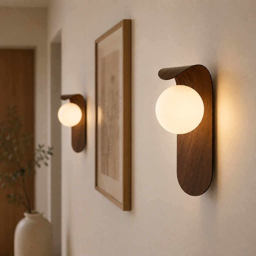 Luna | Modern wooden wall light