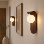 Luna | Modern wooden wall light