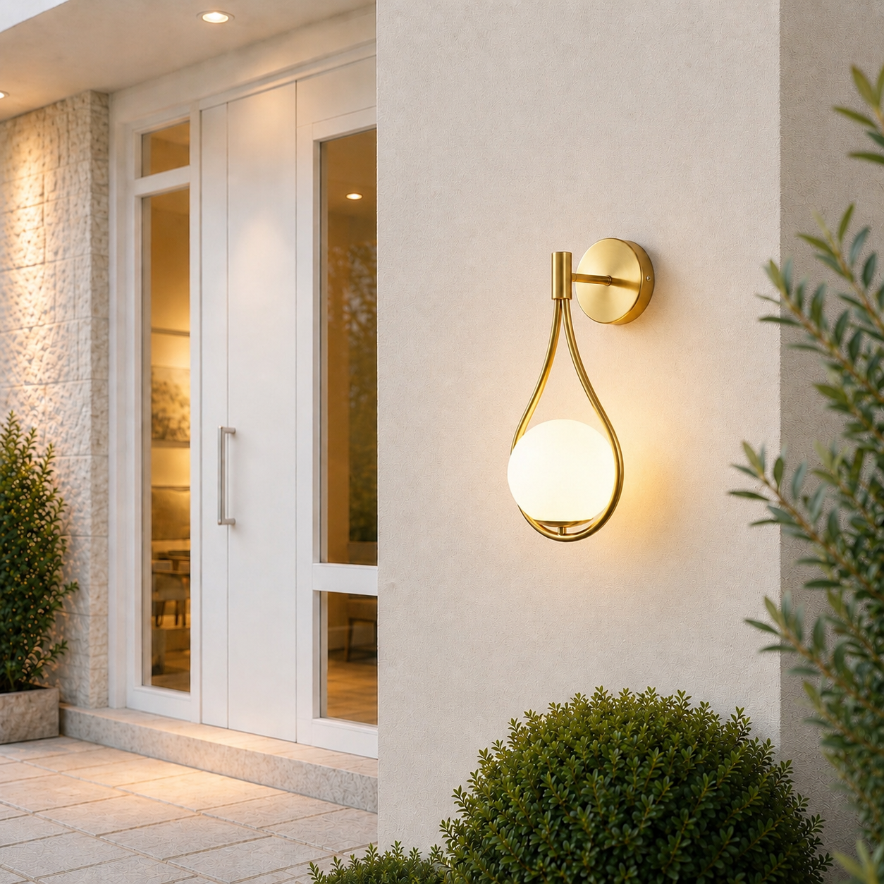 Wana | Modern gold drop wall light