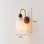 Dana | Vintage & walnut wall light