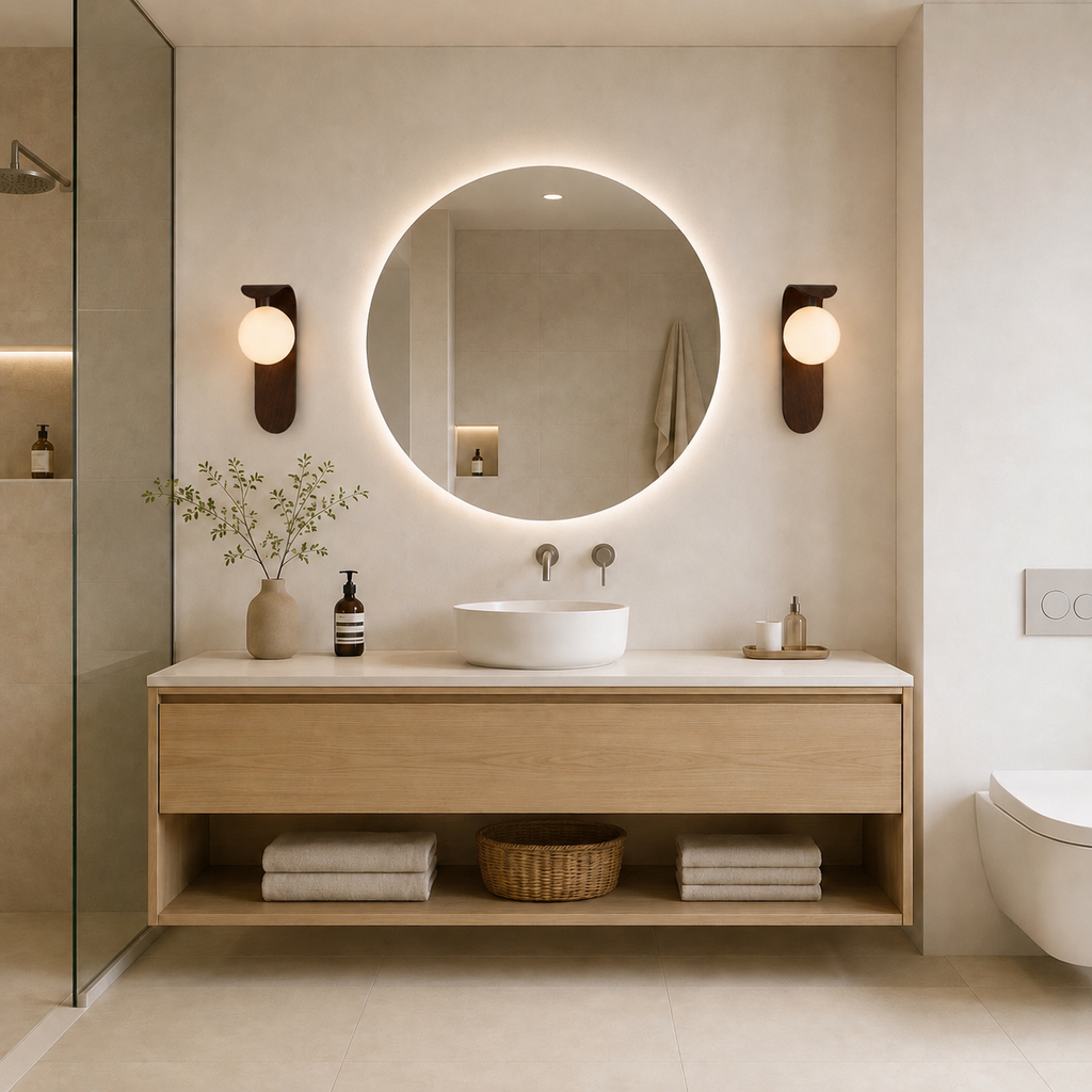 Luna | Modern wooden wall light