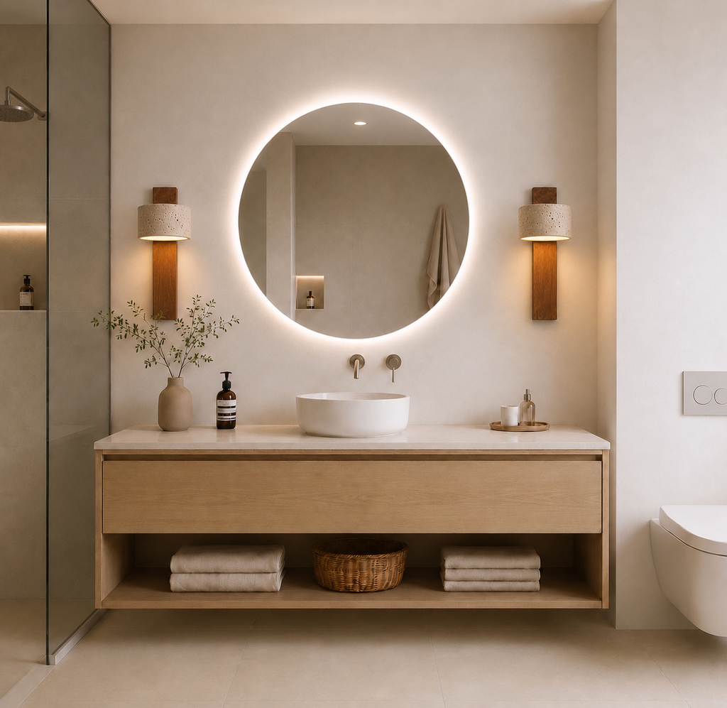Palm | Premium travertine wall light